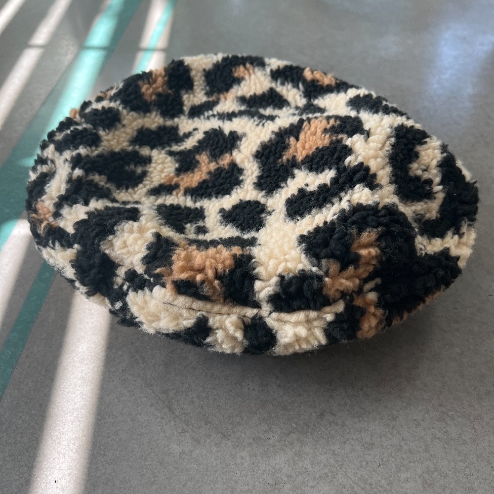 Brixton leopard beret